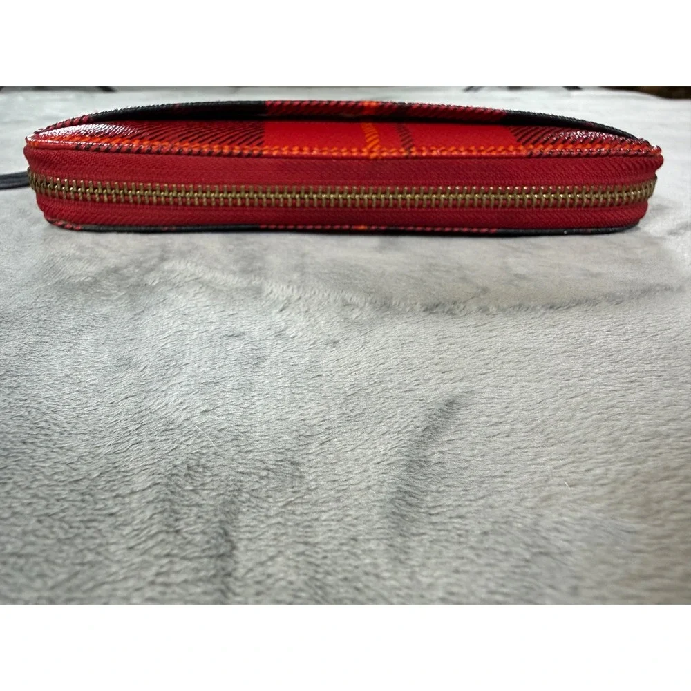 Kate Spade Red Black Plaid Tartan Holiday Christmas Lacey Cameron Street Wallet